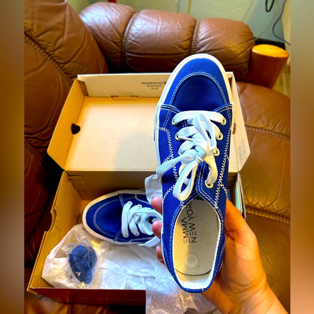 Blue and white sneakers NEW